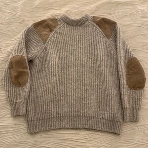 Vintage Cabela’s Made in England 100% Wool ribbed fisherman’s sweater, size L